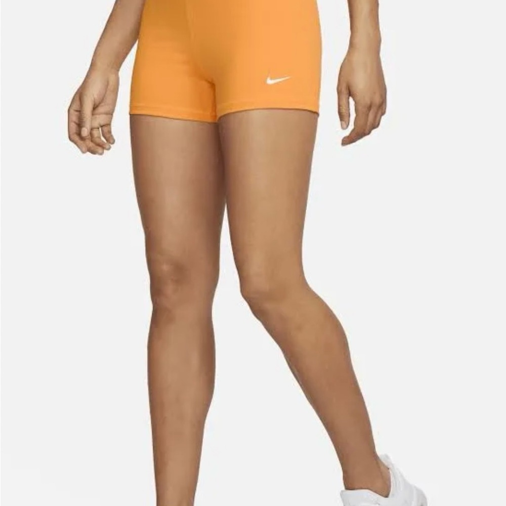 Nike Women's Bright Orange Bike Shorts